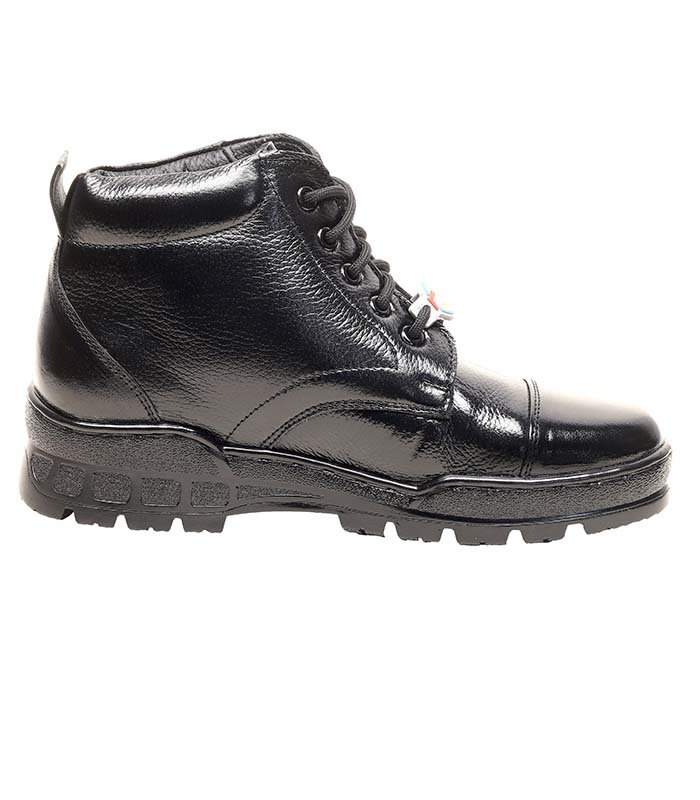 Alentino Genuine Leather Uniform Police Boot For Black 4
