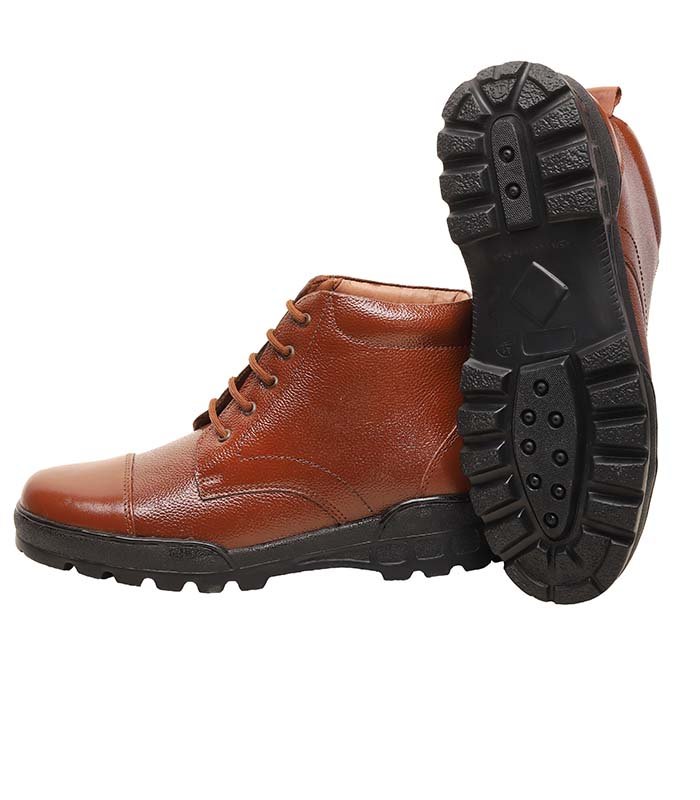 Alentino Genuine Leather Uniform Police Boot For Man 3