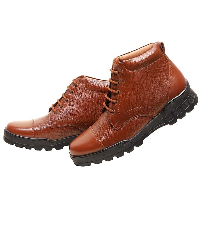 Alentino Genuine Leather Uniform Police Boot For Man 4