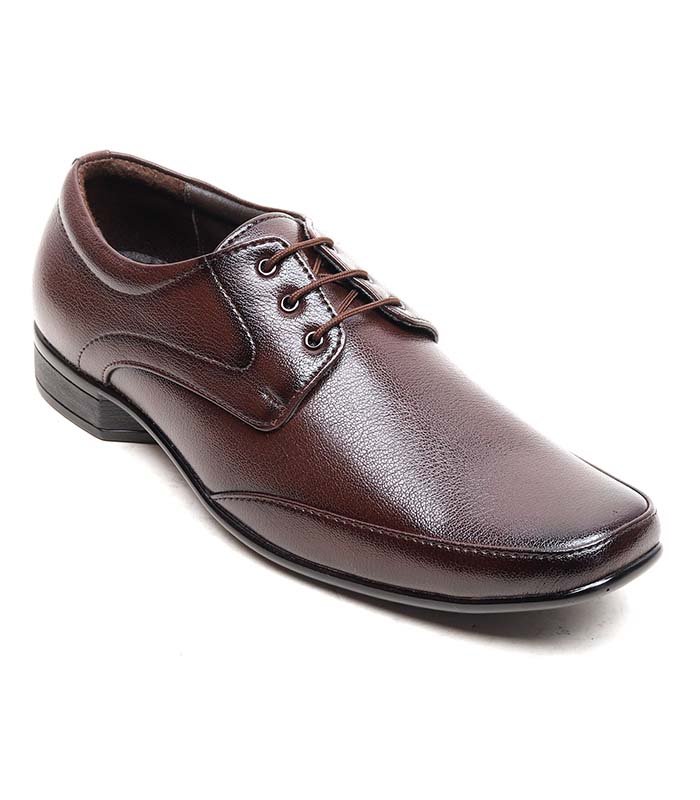 Alentino Men Brown Derby Shoes