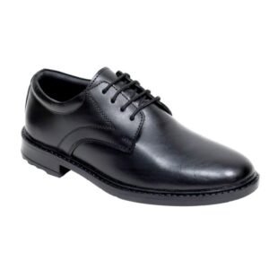 Alentino Black Derby Formal Shoes